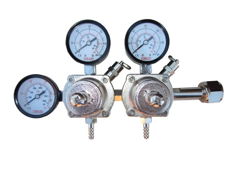 CO2 DORADO DUAL OUTPUT GAS REGULATOR - Click Image to Close